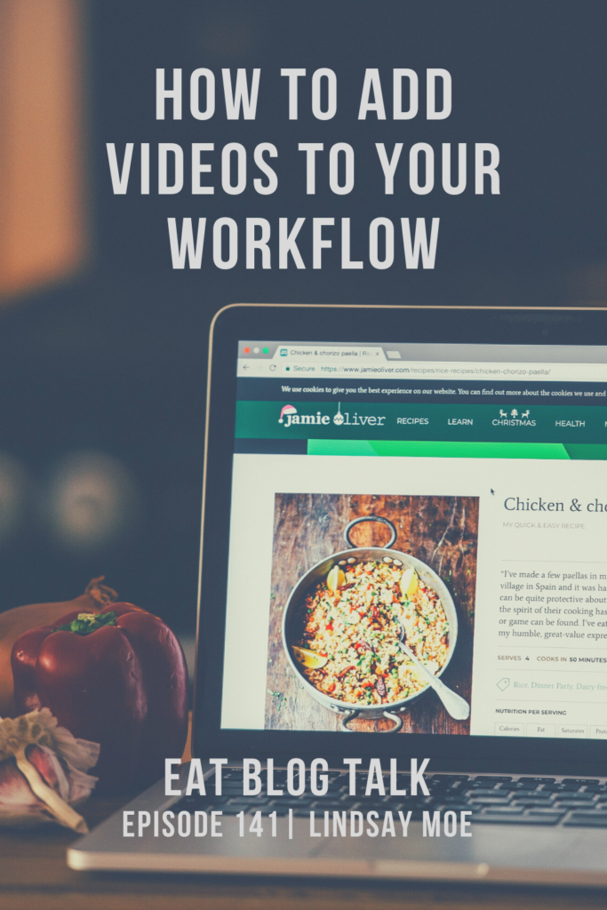 pinterest graphic for how to add videos to your workflow with Lindsay Moe