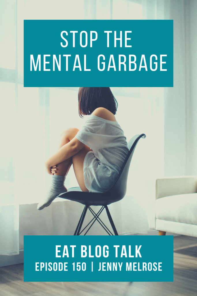 pinterest image for stop the mental garbage