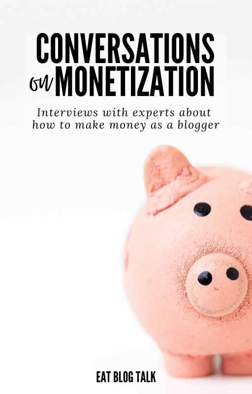 Conversations on Monetization: Interviews with experts about how to make money as a blogger. Ebook cover.