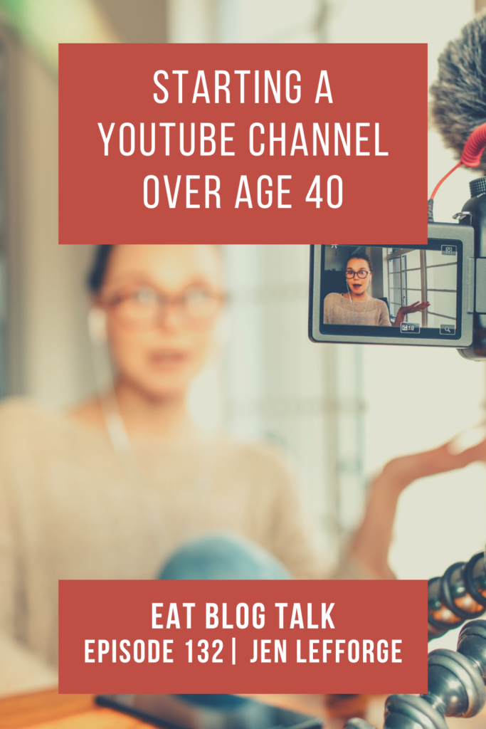 pinterest image for starting a youtube channel over age 40