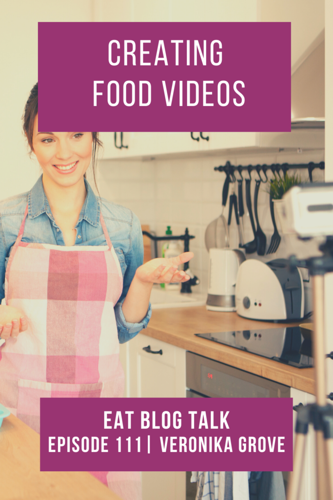 pinterest image for creating food videos