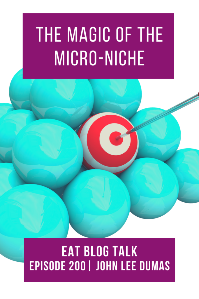 pinterest image for the magic of the micro-niche