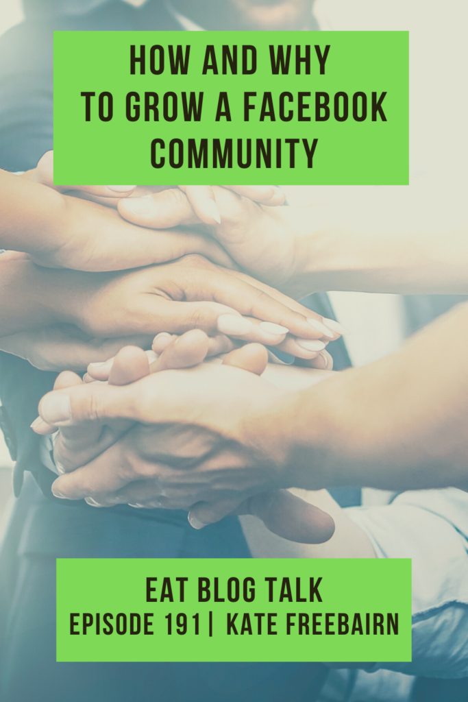 pinterest image for how and why to grow a facebook community