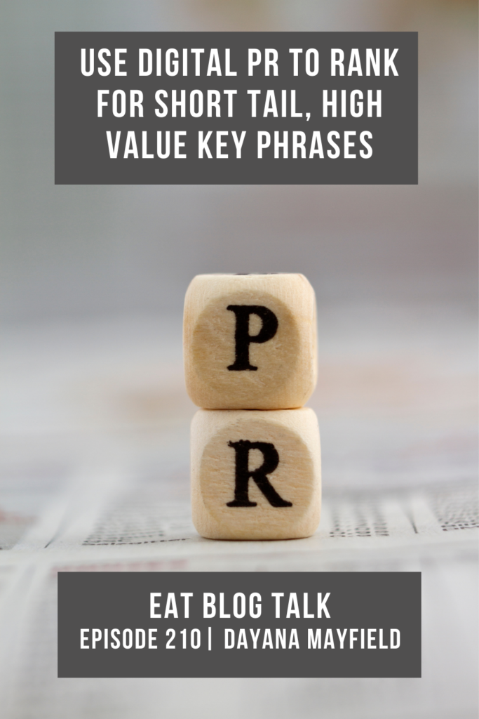 Pinterest image for use digital PR to rank for short tail, high value key phrases. 