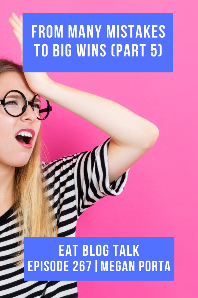 Pinterest image for episode 267 from many mistakes to big wins. 